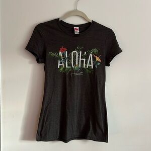 Aloha Hawaii Black Graphic Tee